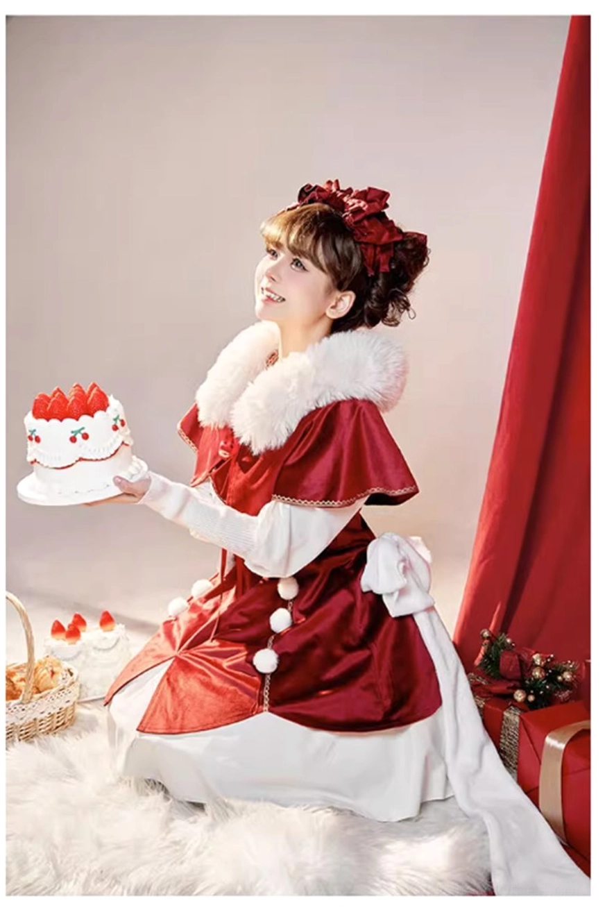 Lolita hair accessories coordinated bow clip set matching sweet lolita JSK dress hair decoration