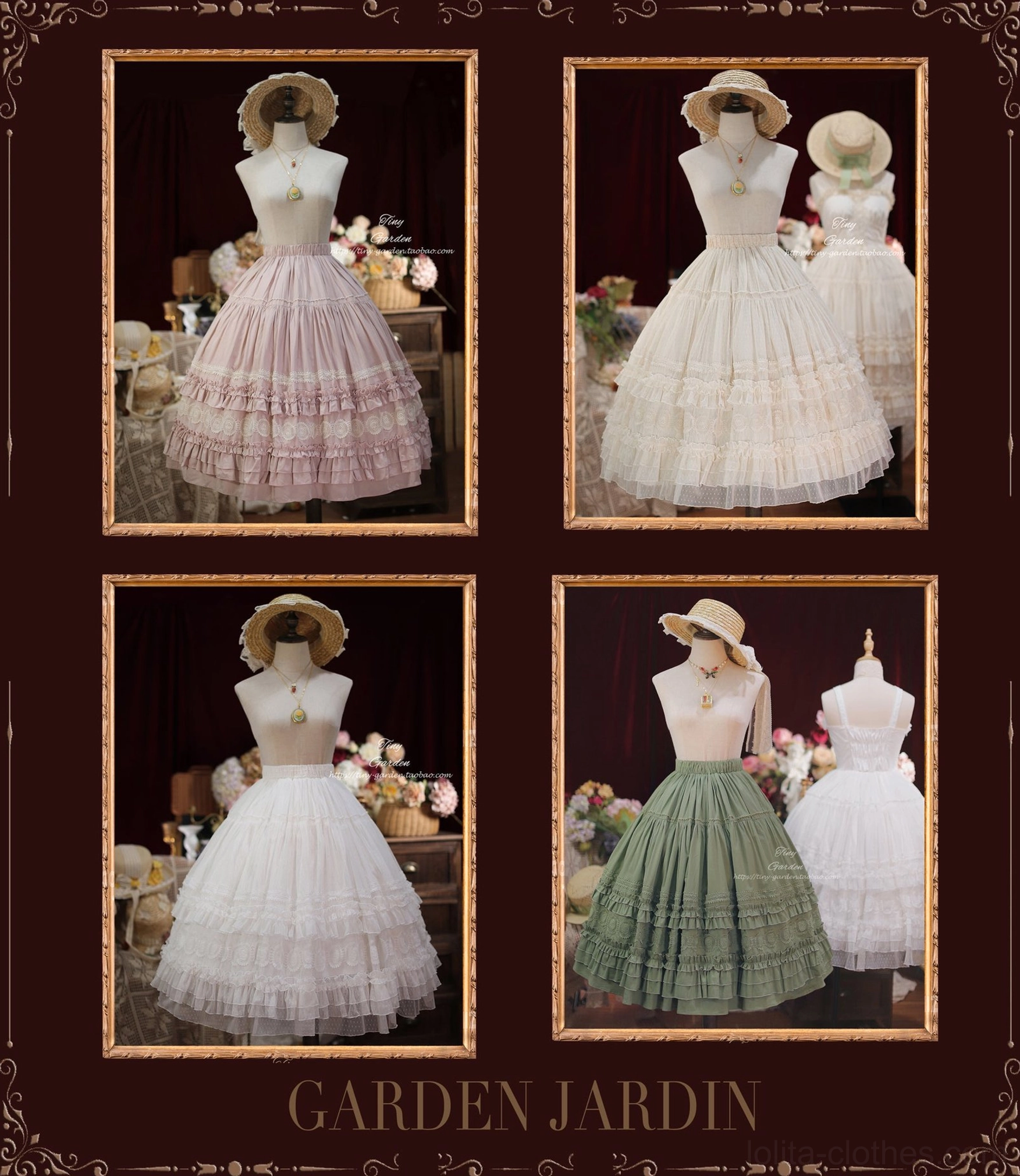 Lolita JSK jumper skirt dress care instruction and maintenance guide showing hand washing machine wash air dry storage tips for preserving fabric quality and longevity
