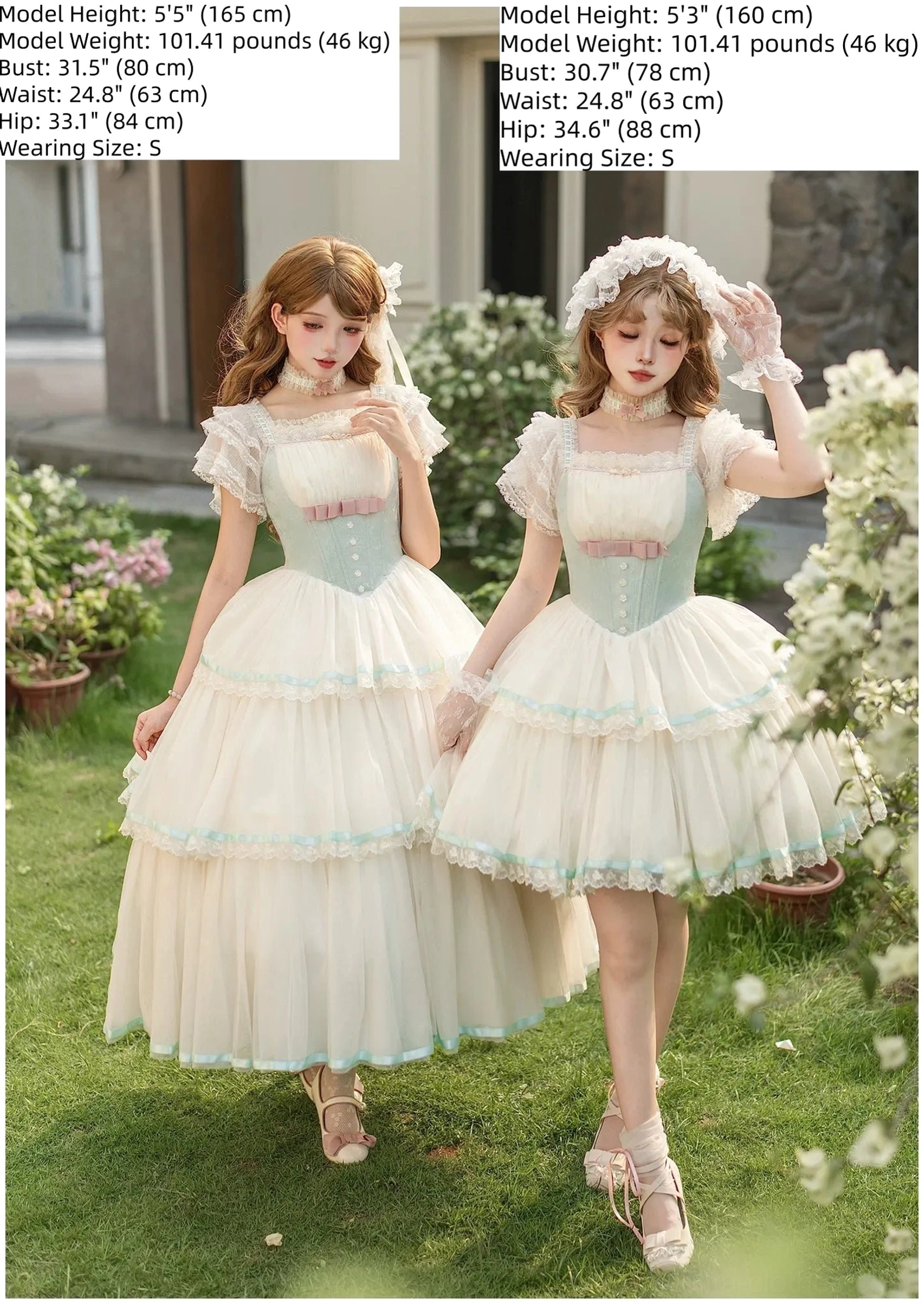Lolita adjustable corset JSK dress back shirring lace-up closure structural detail focus