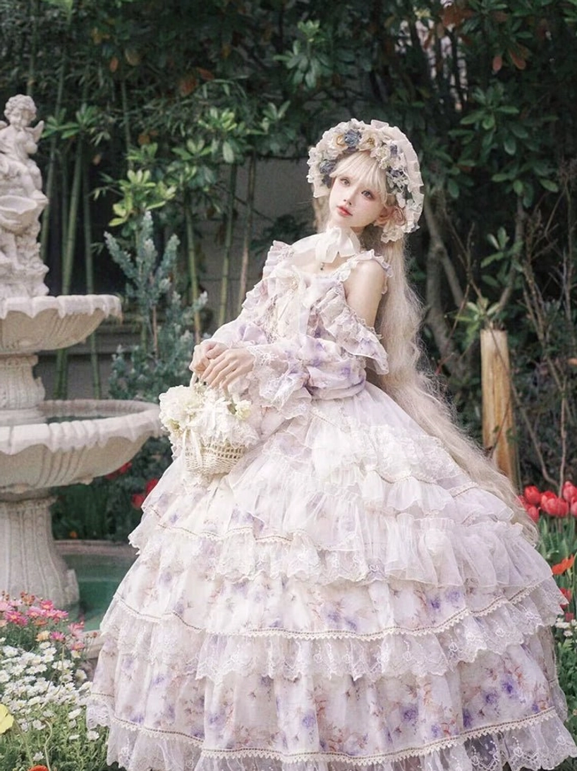 Care and maintenance instructions for enchanted garden lolita jsk princess chiffon dress including washing method air drying and storage recommendations to preserve fabric quality