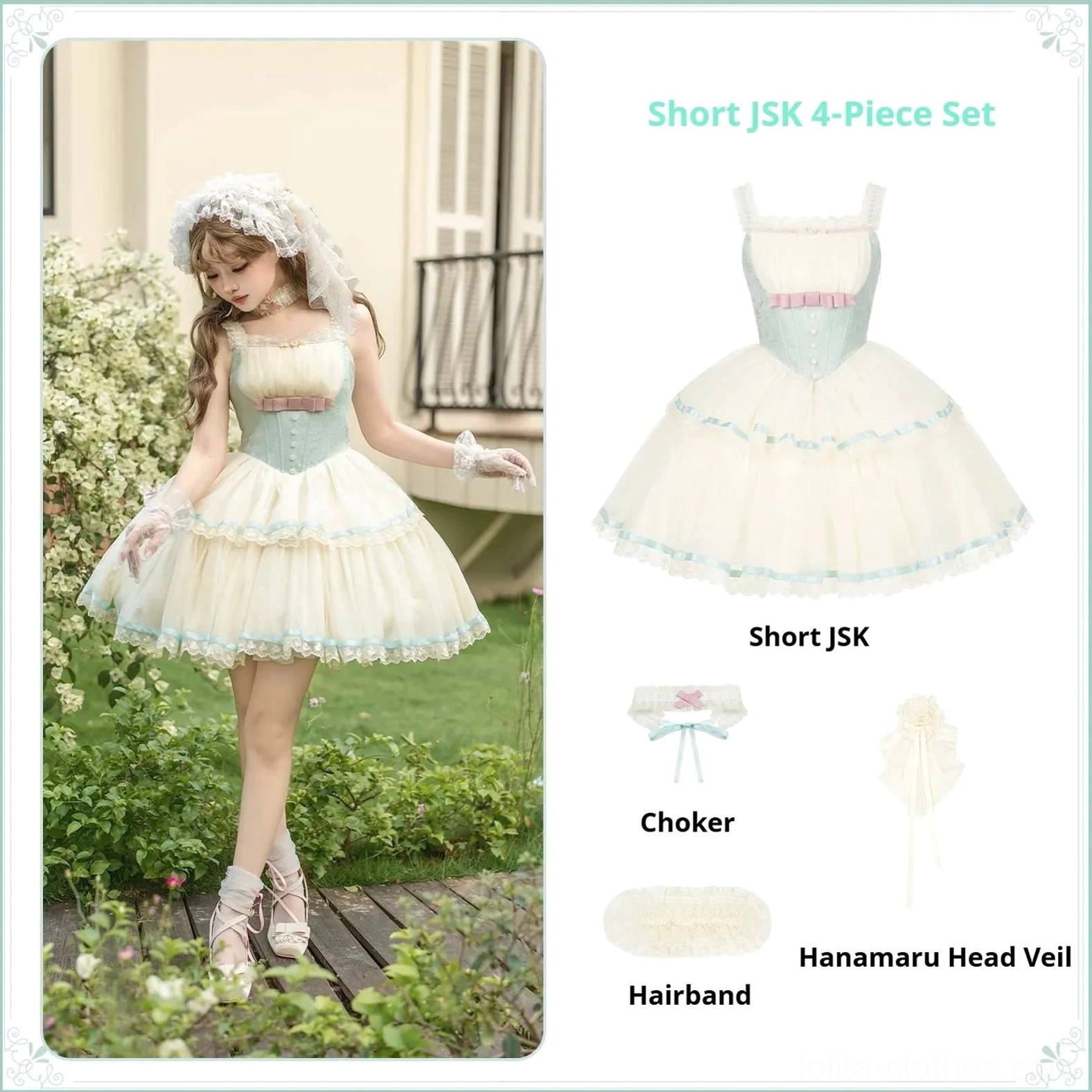 Gothic lolita mermaid corset skirt care storage instruction folding drying preservation