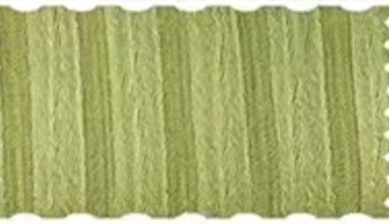 Lolita dress fabric swatch matcha green vertical stripe wrinkled chiffon scalloped edge trim textile sample