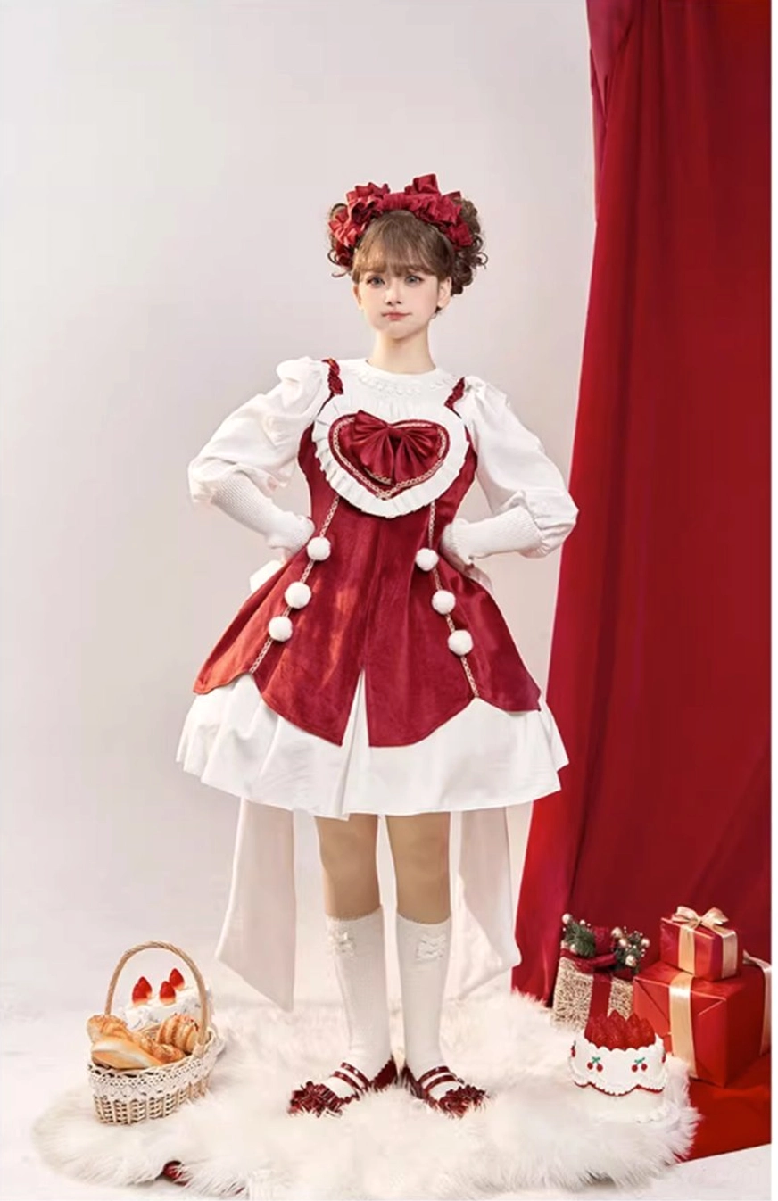 Lolita JSK umbrella shaped skirt silhouette bell-shaped hem whimsical romantic aesthetic detail