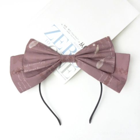 Lolita KC headband bow design detail with lace trim close-up photography