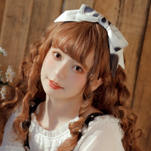 Sweet lolita hair accessory KC headband metal band adjustment detail