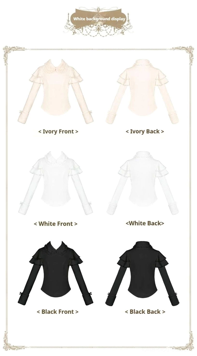 Sweet lolita knit sweater fabric texture detail showing polyester spandex blend material quality and soft finish