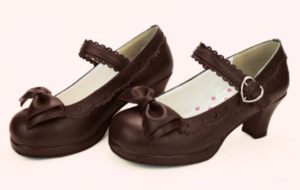 Lolita mary jane heel shoes size chart measurements foot length european sizes guide
