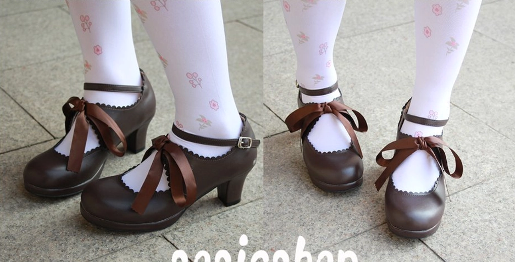 Lolita high heel shoes pre-order production timeline showing 30-day artisan crafting period from order confirmation for handmade Mary Jane footwear