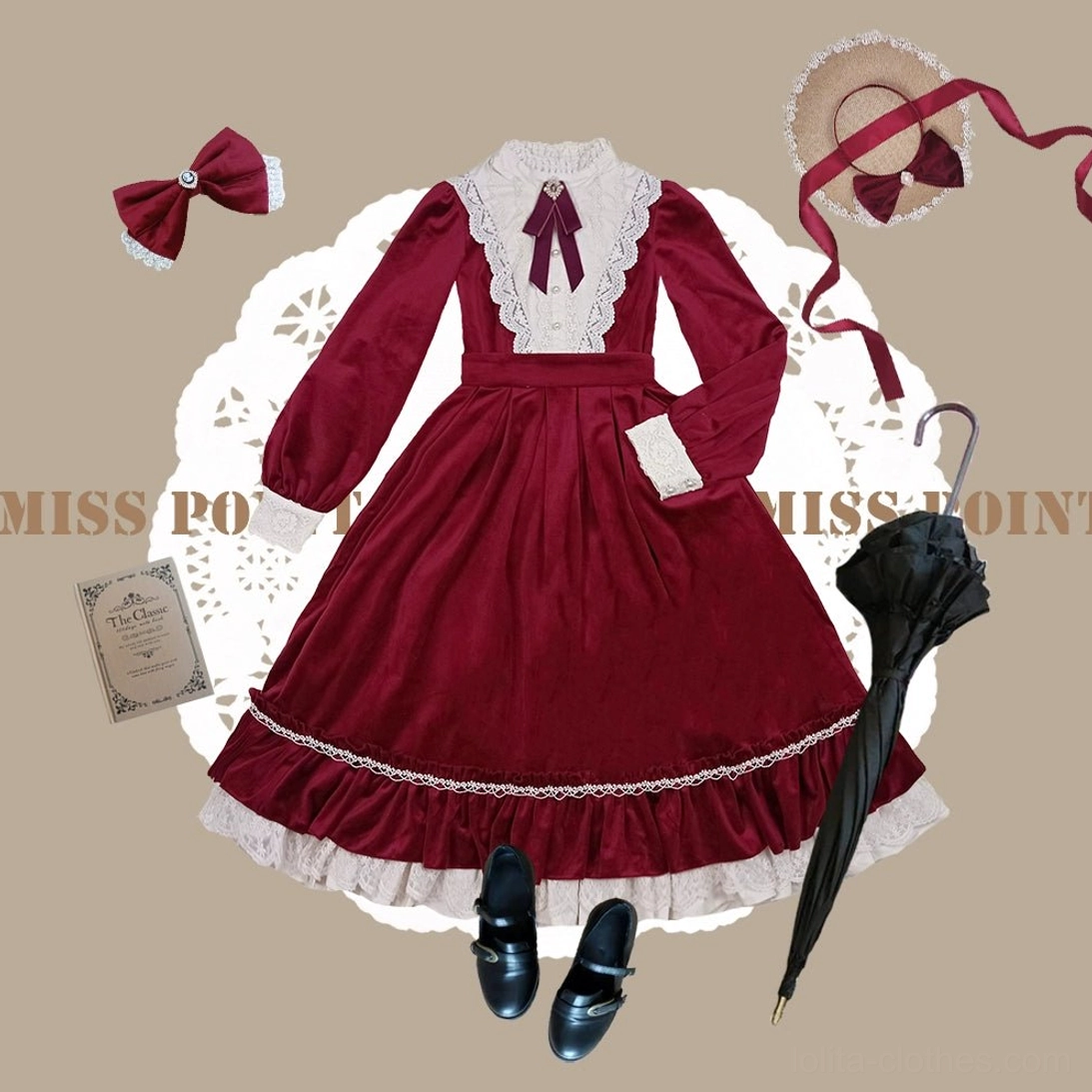 Vintage lolita one-piece dress drying instruction air dry method storage care guide maintenance