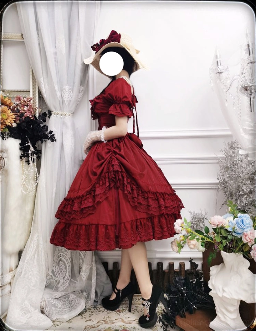 French Lolita one-piece dress perfect for Lolita fashion meetups and community gatherings occasions