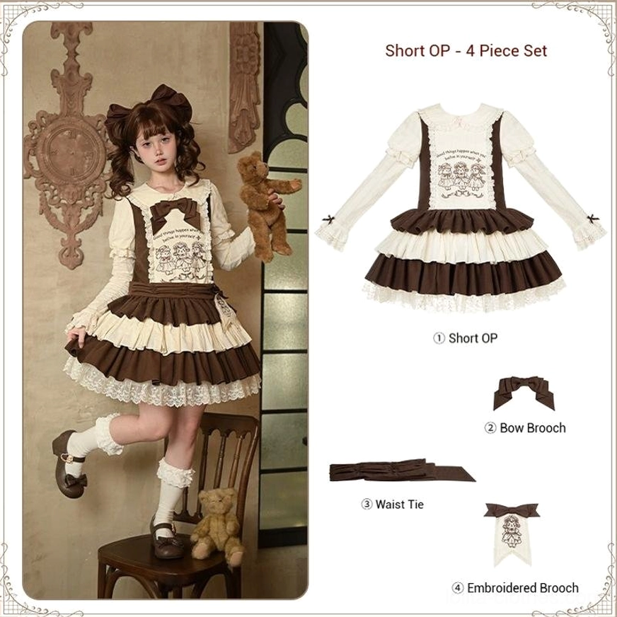 Lolita OP dress layering winter cardigan bolero jacket long-sleeved blouse seasonal styling guide