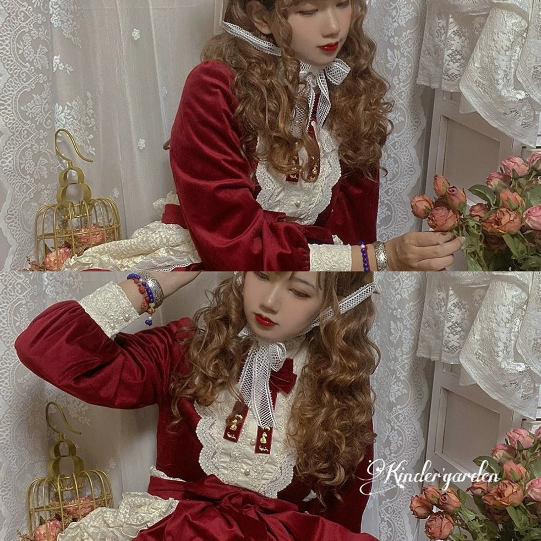 Vintage velvet lolita op dress pre-order 40 day processing shipping information product details