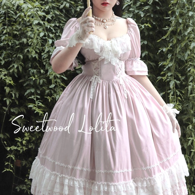 French Lolita one-piece dress size inclusive range supporting diverse Lolita fashion enthusiasts body types