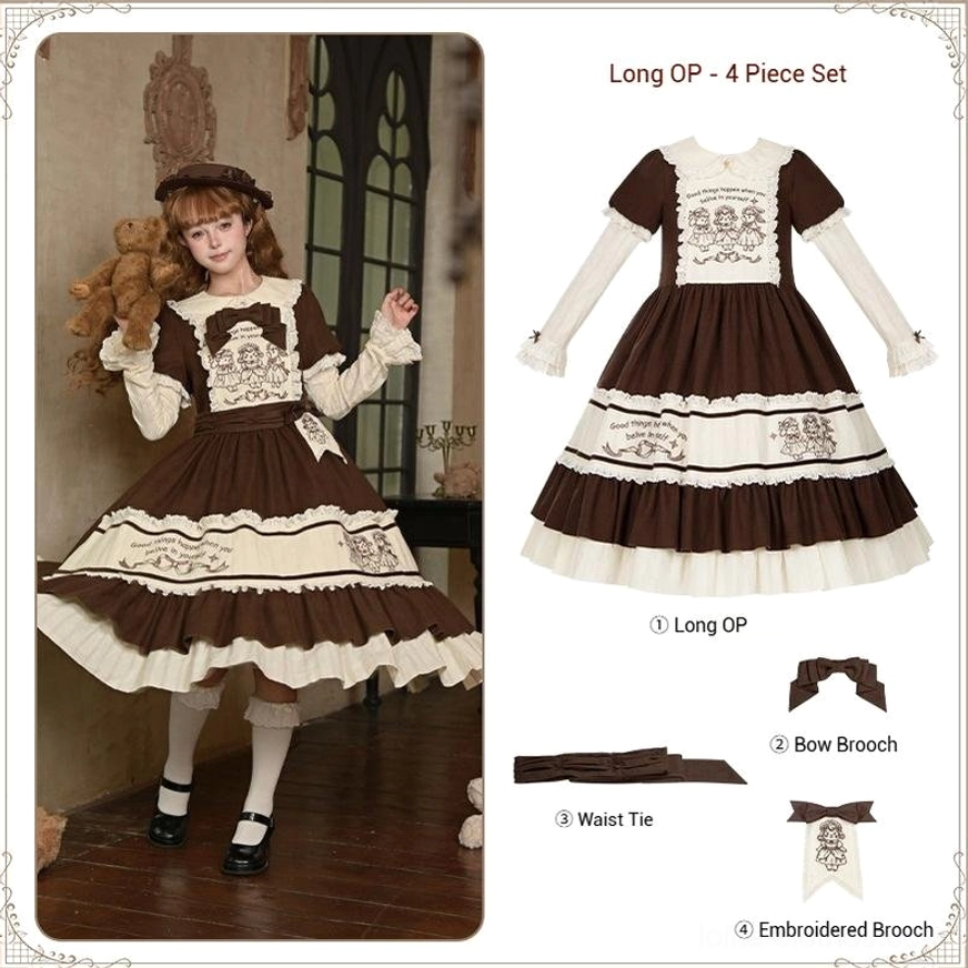 Lolita OP dress storage drying air dry shade hang padded hanger prevent creasing preservation
