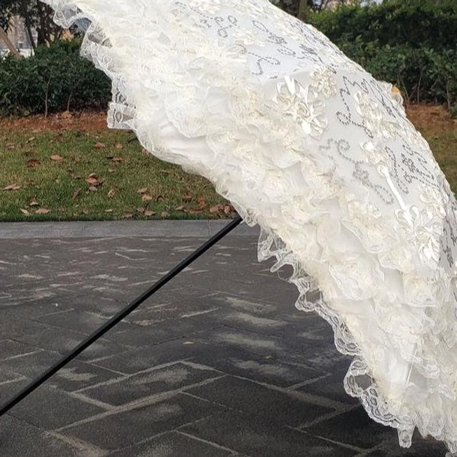 Photography tips for Lolita parasol showing how dappled shadows and elegant lace create depth and visual interest in costume and fashion photography