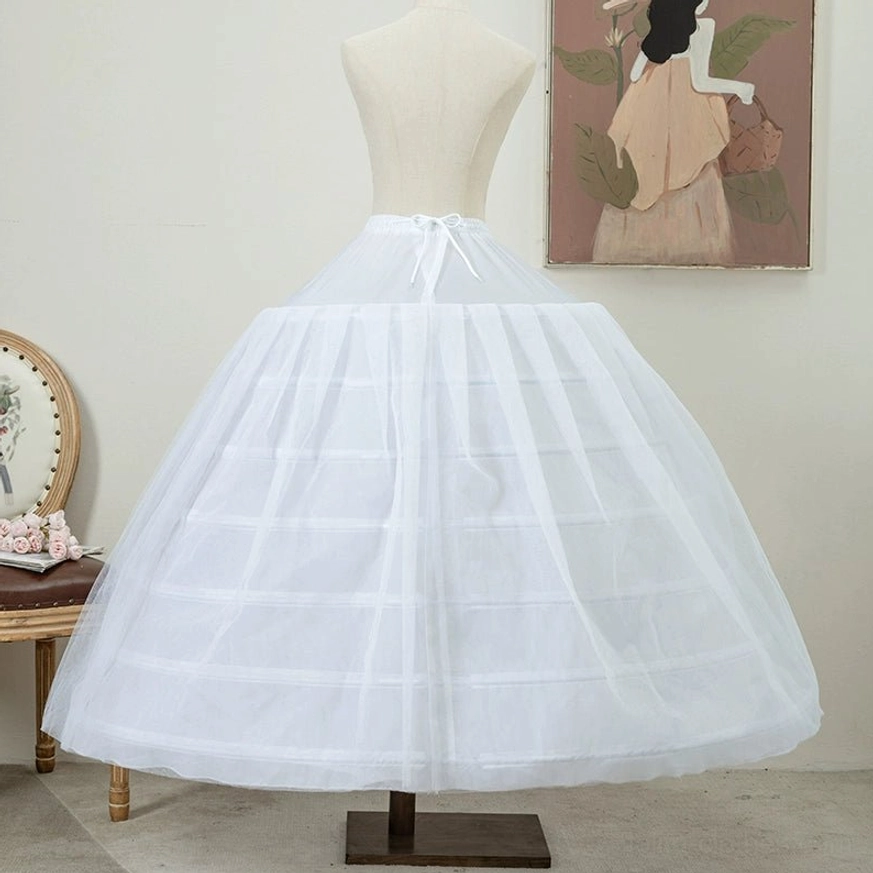Lolita petticoat adjustable waist section detail showing elastic waistband and drawstring closure mechanism for custom fit adjustment