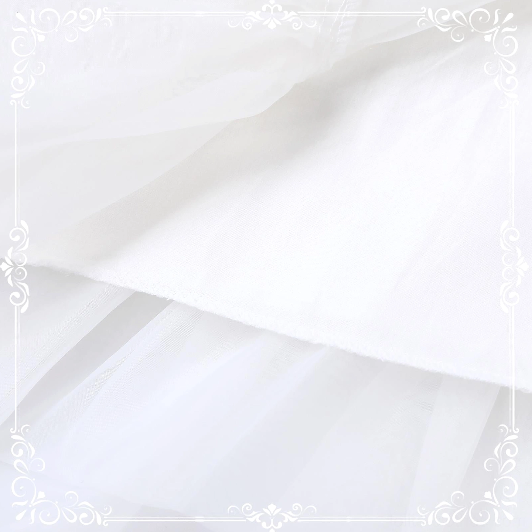 Lolita petticoat three-quarter dynamic view on dress form highlighting dramatic volume capacity for cake style and OTT sweet coordinates