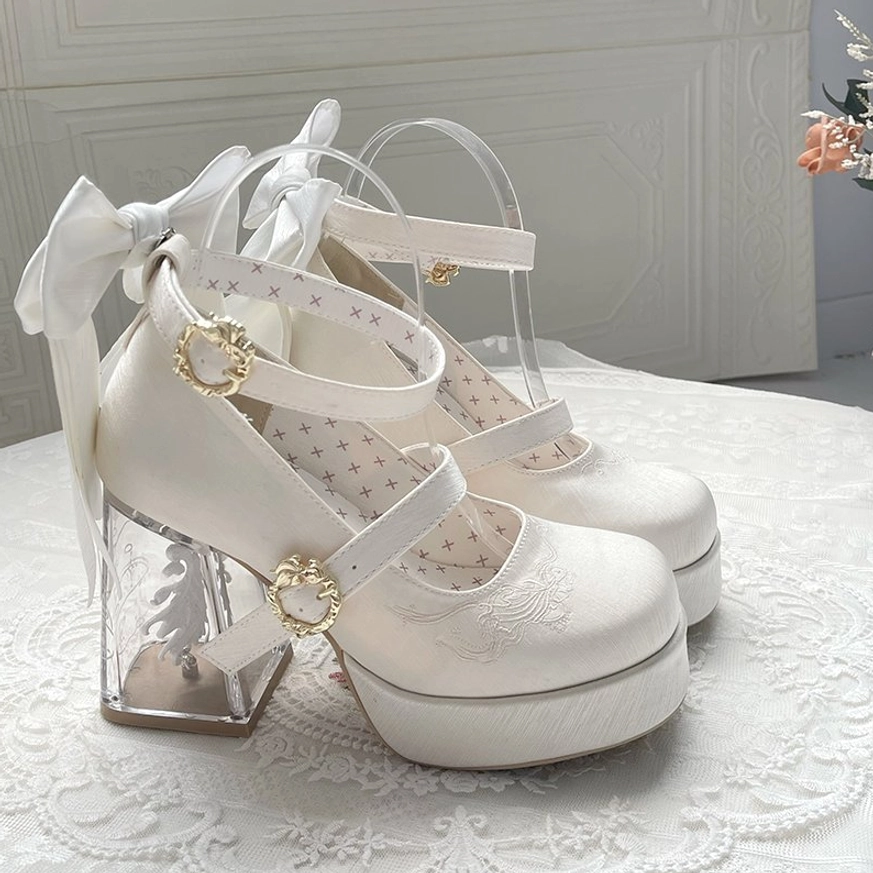Lolita platform heel scuff scratch treatment isopropyl alcohol specialized cleaner