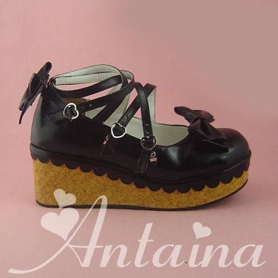 Lolita platform shoes Renaissance faire inspiration showing historical Victorian influence, fairy tale aesthetic, fantasy styling, and period-appropriate coordination
