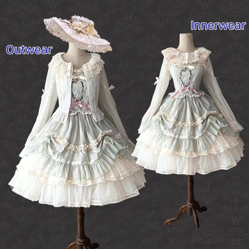 Lolita sleeveless cape C-style streamlined silhouette sun protection elegant layer dimension practical summer winter piece