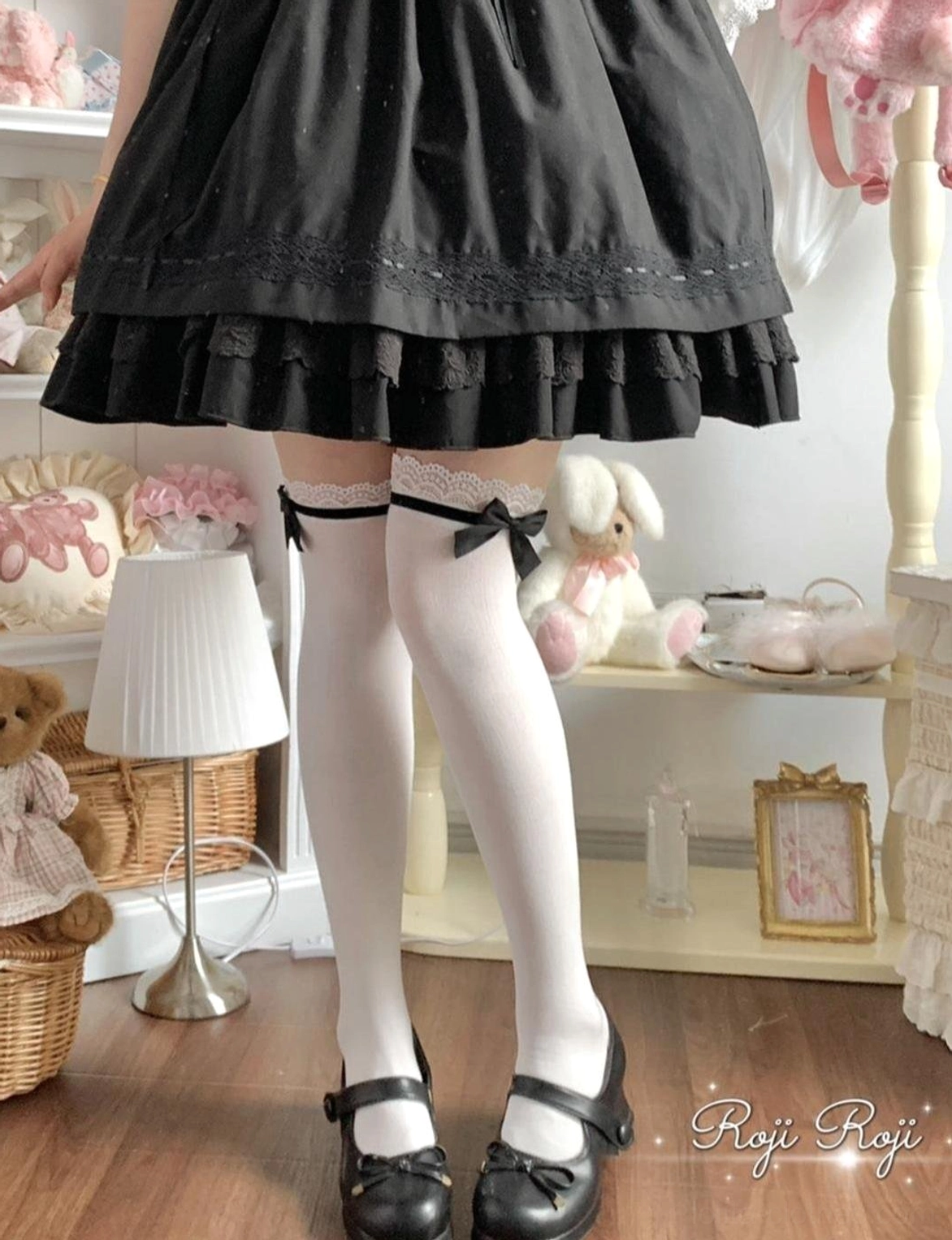 Lolita sock care and maintenance instructions showing proper washing storage and preservation of combed cotton quality