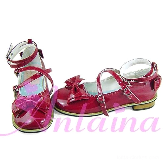 Artisan-made Lolita tea party shoes size comparison lineup showing multiple sizes 34-37 fit variation handcrafted individual production quality