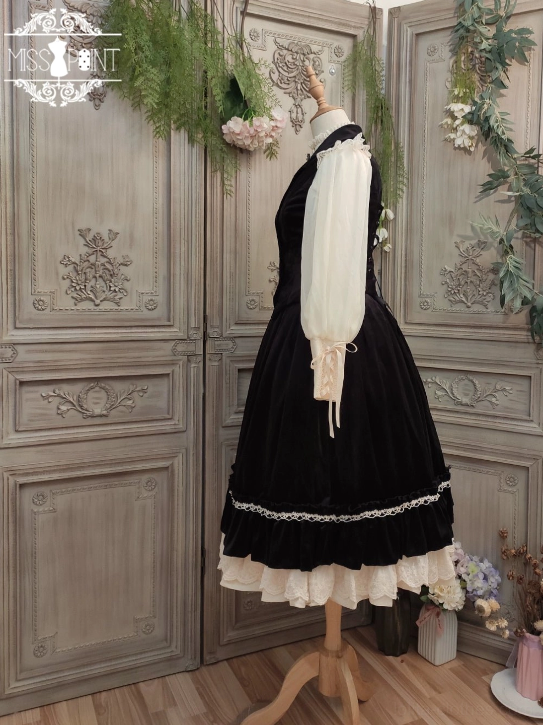 Lolita velvet waistcoat photography shoot social media content creation styling