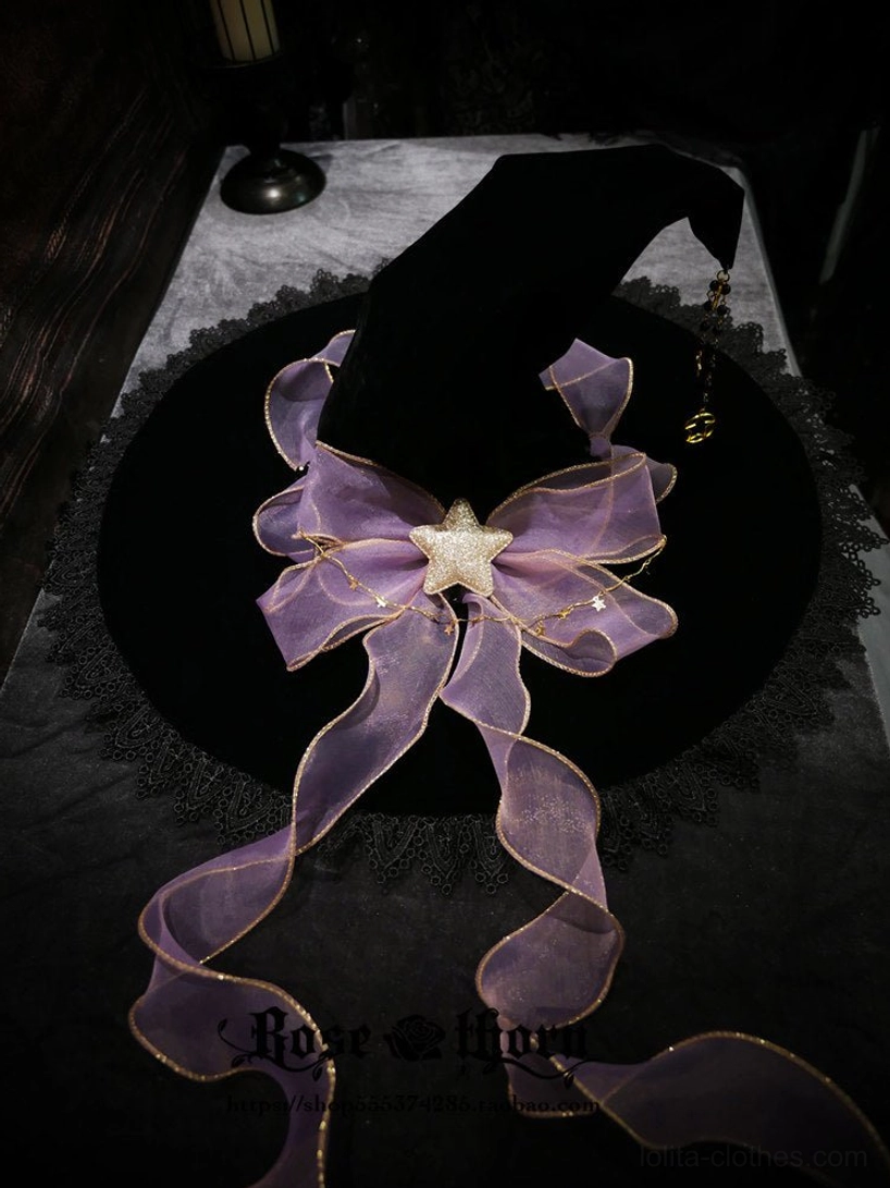 Lolita witch hat care and maintenance guide showing proper storage, cleaning and preservation for long-lasting gothic headwear