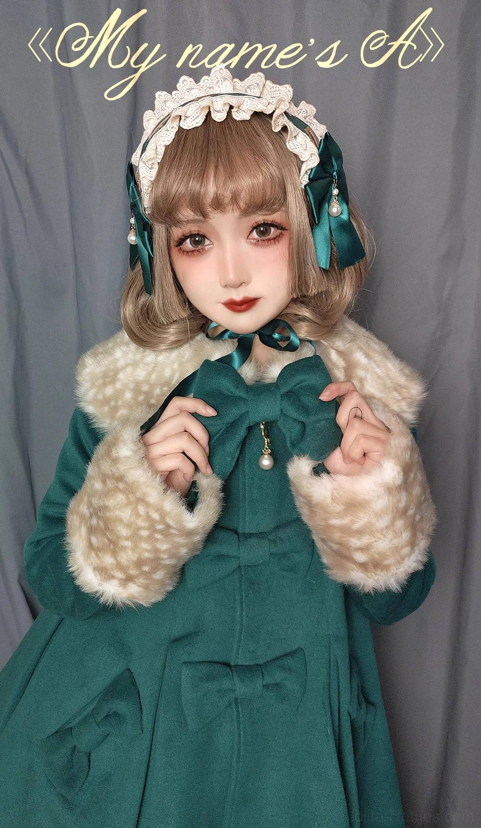 Winter lolita wool coat 40% wool 60% polyester fabric composition premium quality blend