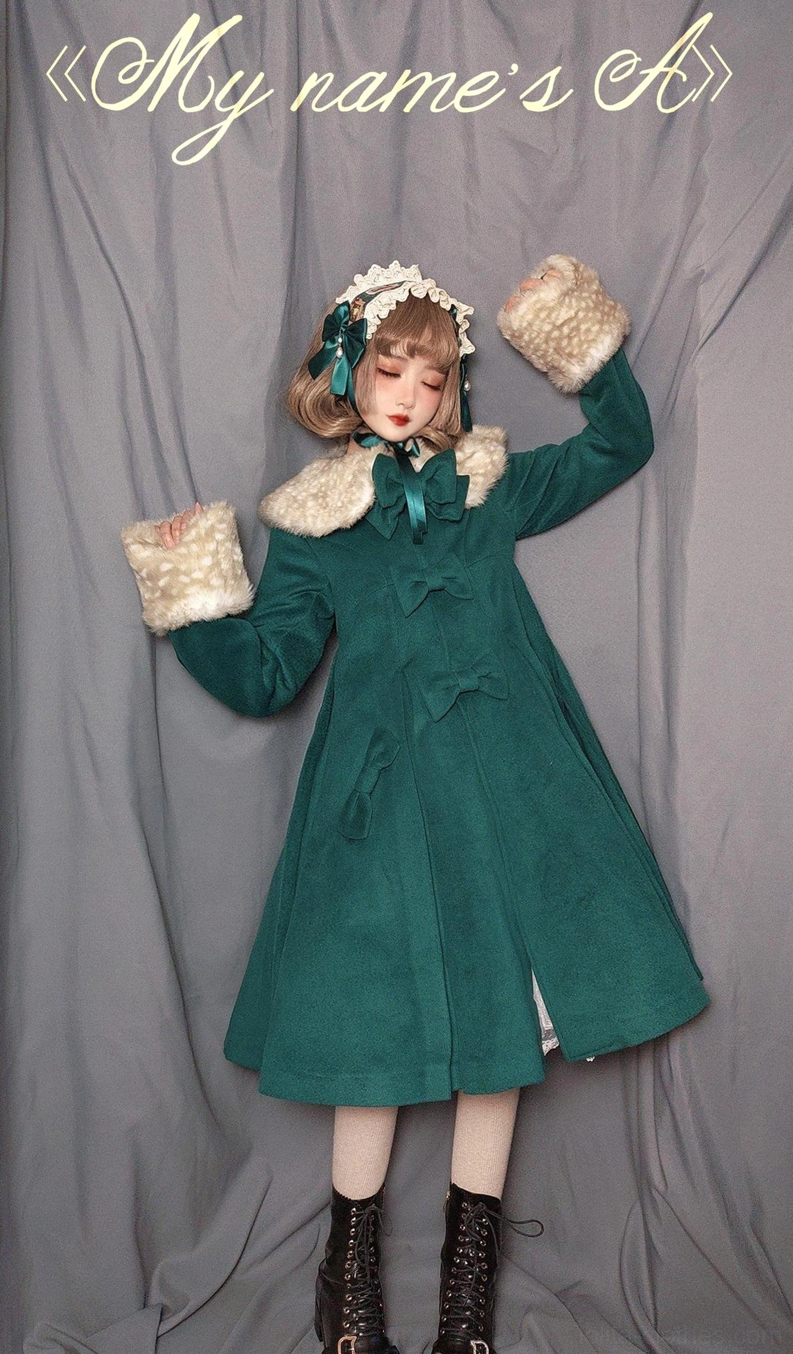 Lolita wool overcoat ideal occasions photography winter events formal casual wear versatility