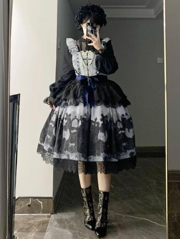 Love Poem lolita blouse size chart measurement guide s m l