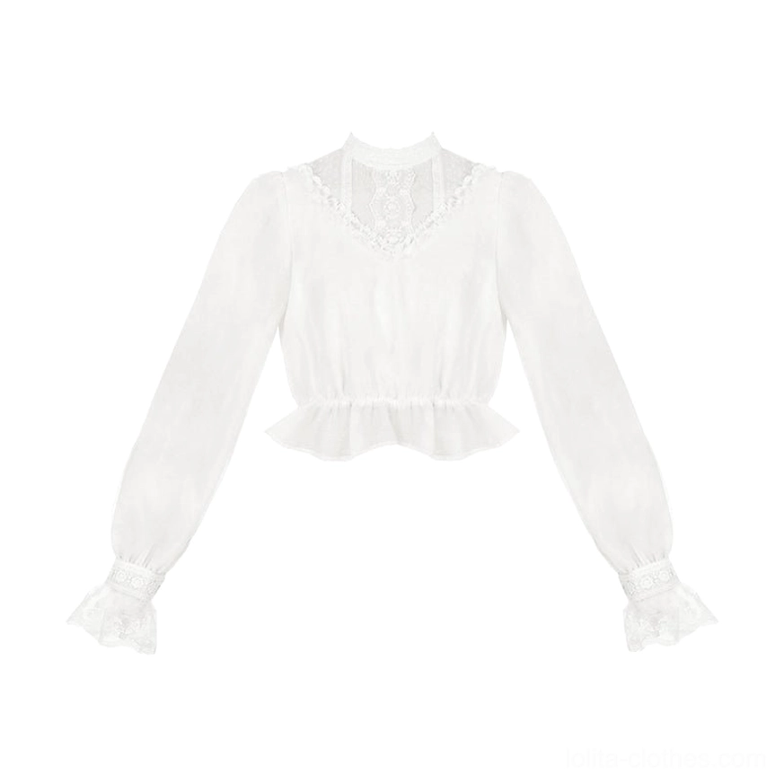 Love Poem white coordinating lolita shawl front view layered lace design versatile wear