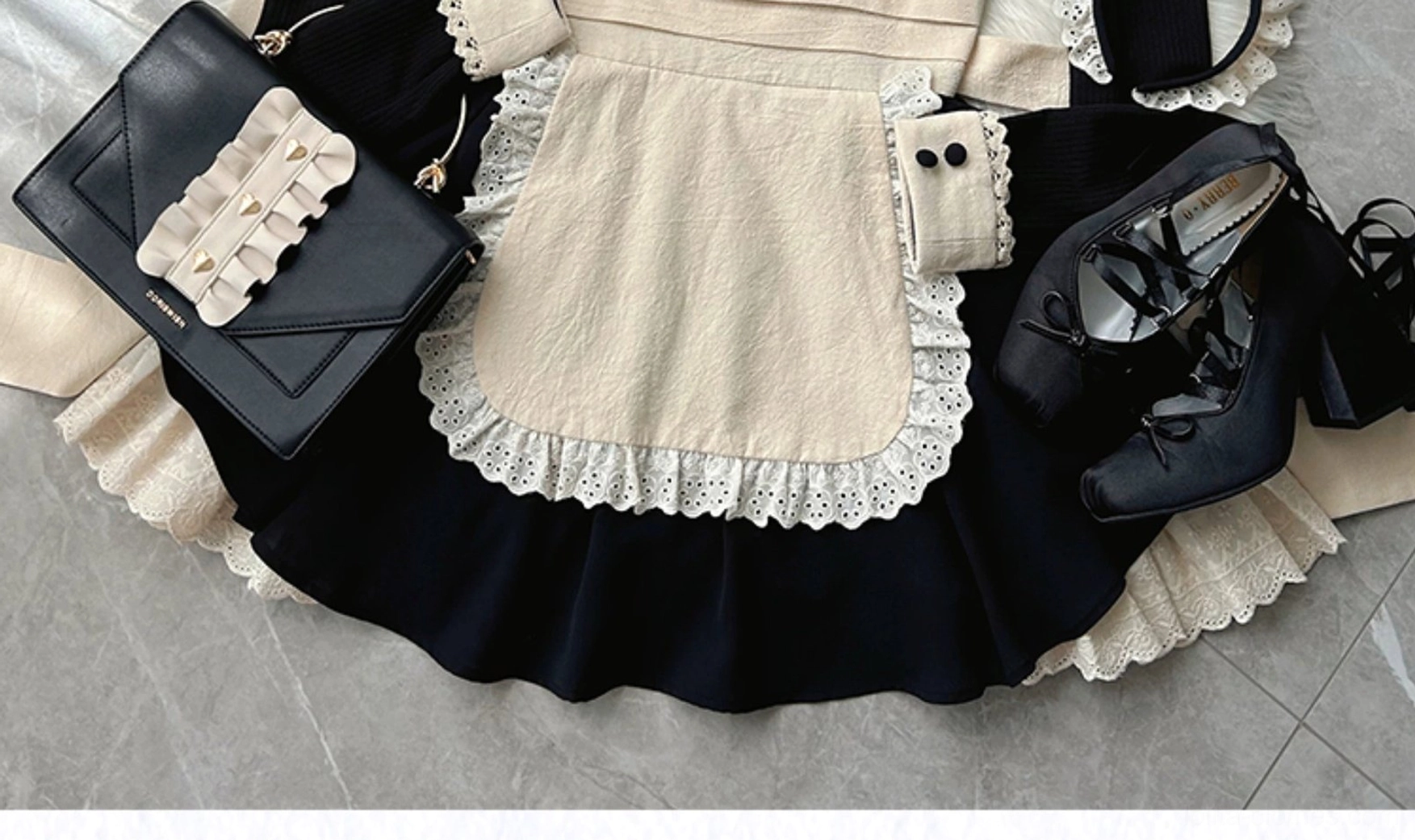 Maid lolita dress packaged ready for shipment showing presentation quality