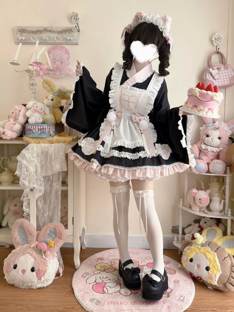 Sweet Meow maid lolita dress sizing guide and fit information for multiple size options