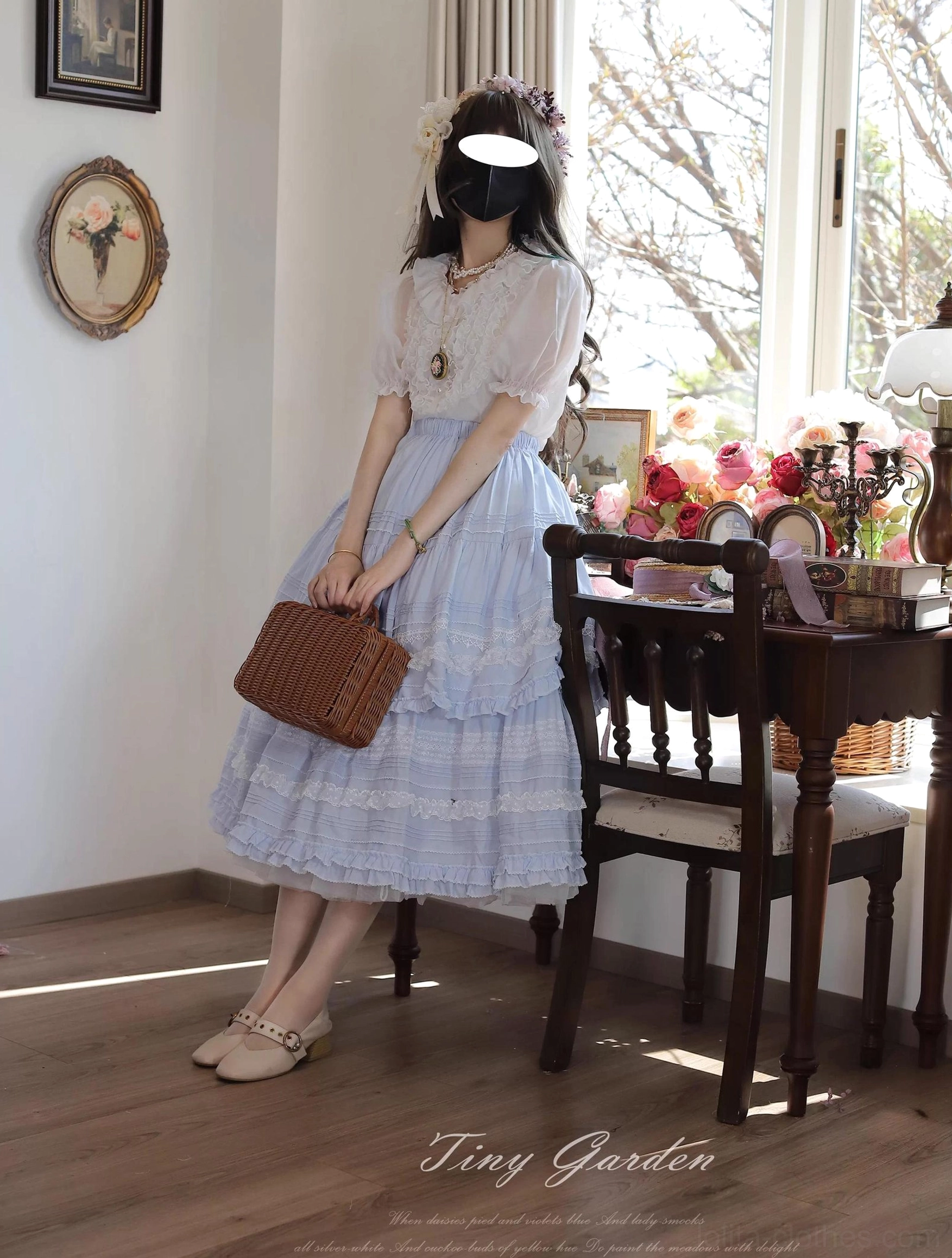 Marguerite lolita blouse care maintenance washing drying storage instructions delicate chiffon fabric preservation tips