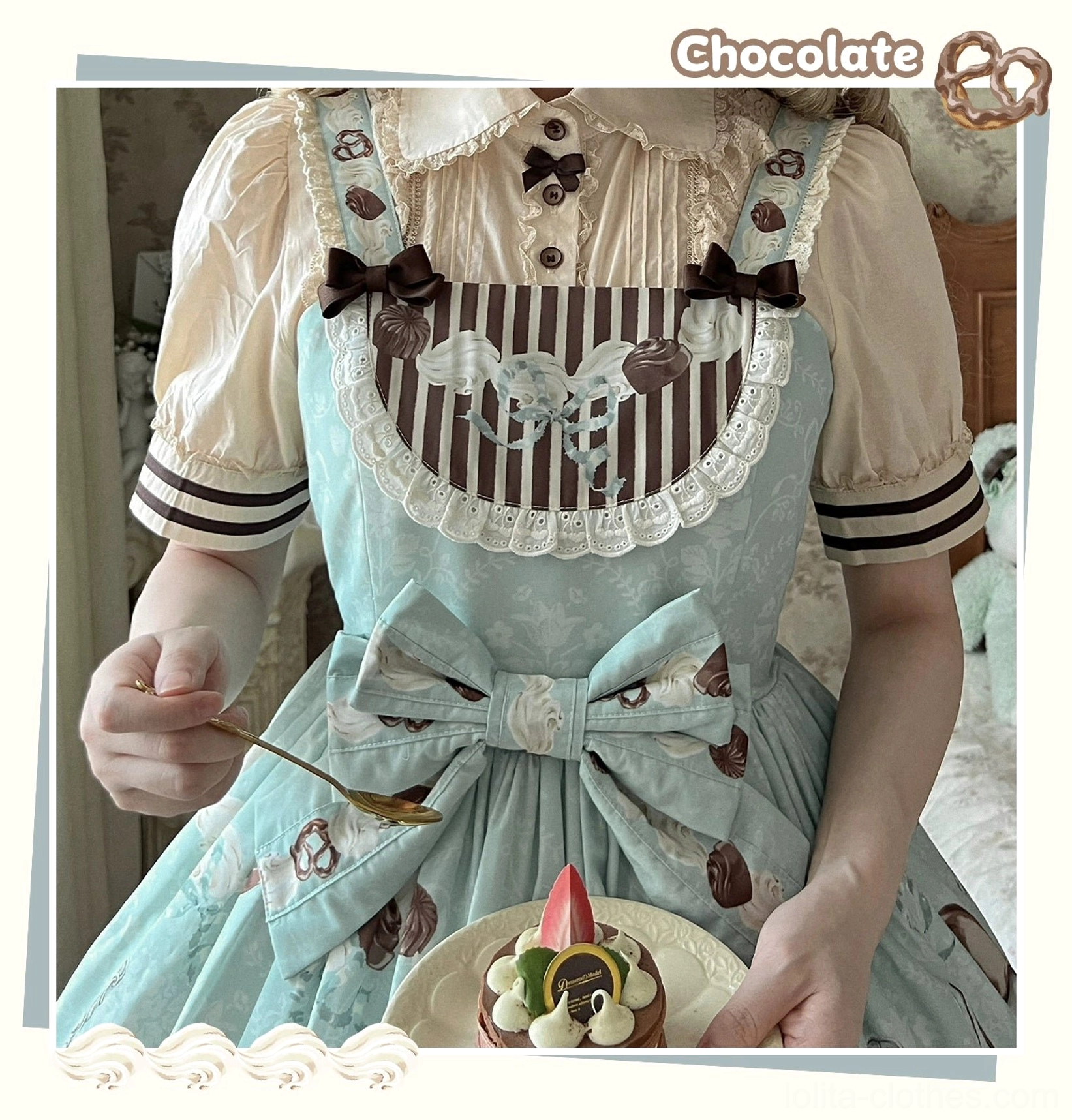mint green sweet dessert lolita jumper dress styling guide multiple outfit coordination examples