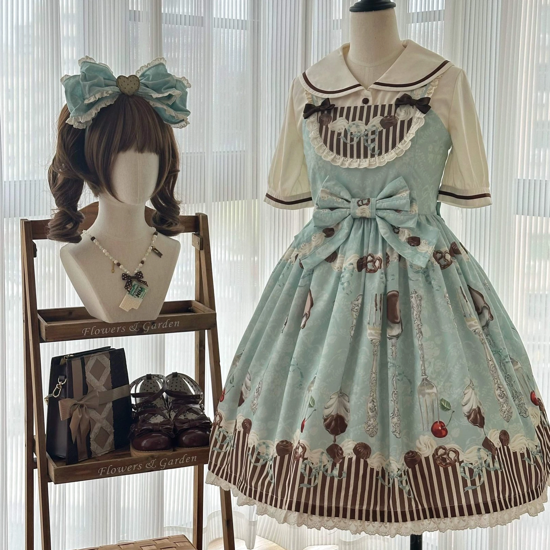 mint green lolita jumper dress care instructions washing maintenance guide detailed information