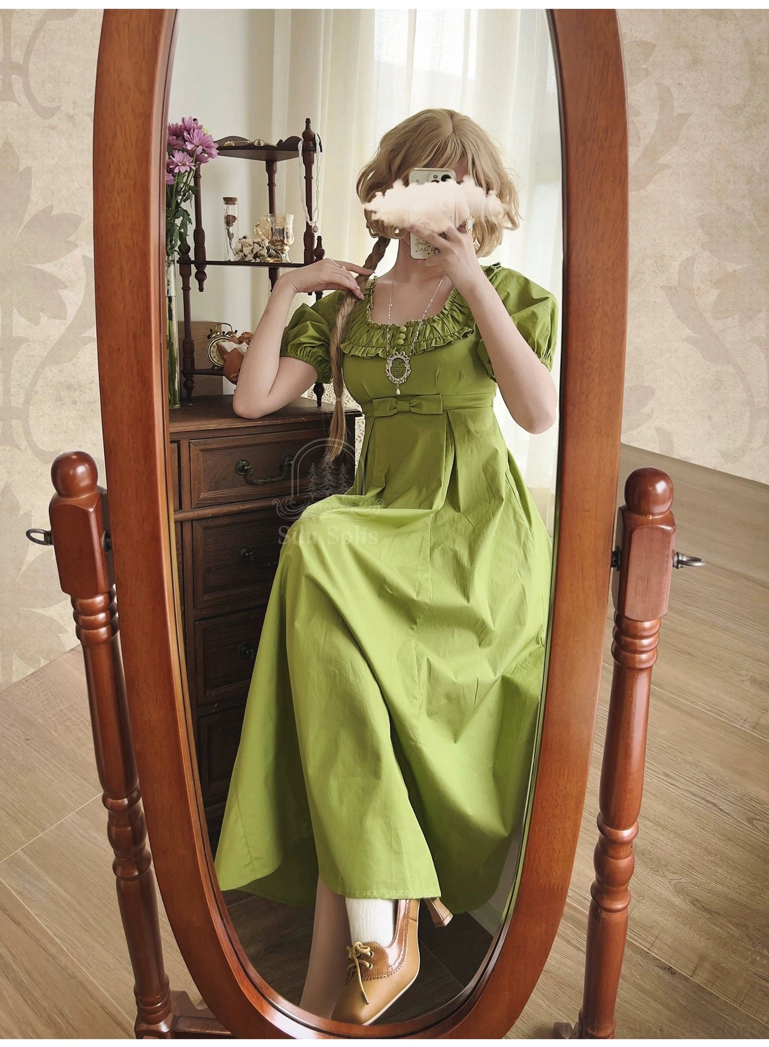 Empire waist lolita OP dress care and maintenance washing hand wash cool water air dry instructions