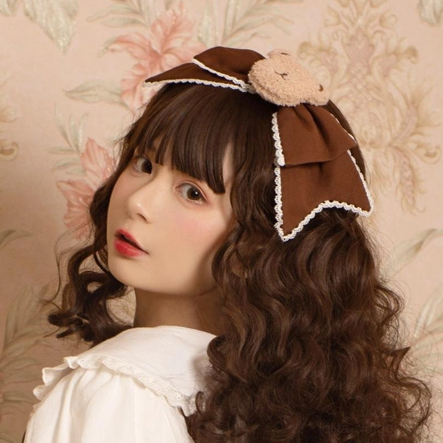 Mousse bear sweet lolita KC headband neutral color variation