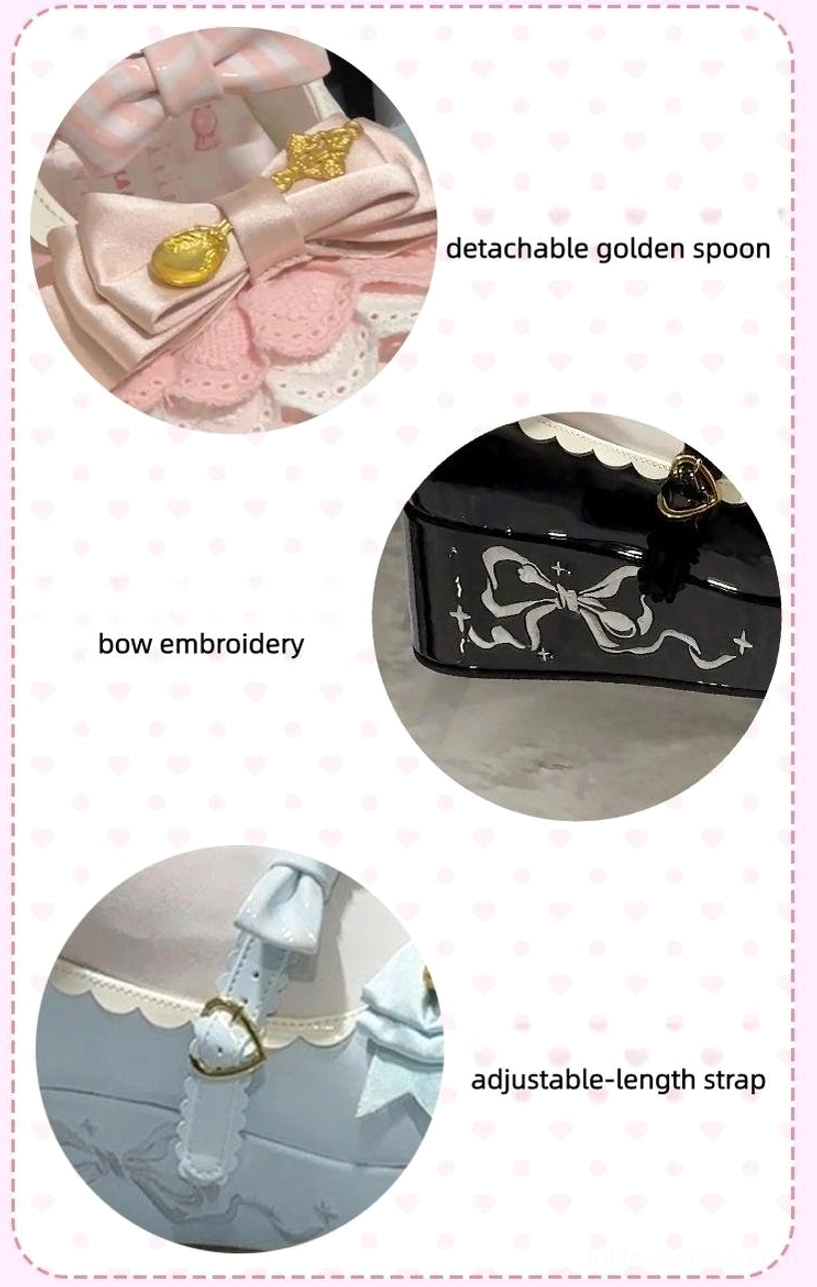 Mousse roll sweet lolita platform shoes quality assurance inspection showing product craftsmanship durability and manufacturing excellence details
