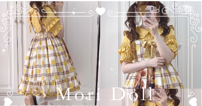 Multiple color options of kawaii lolita rabbit ear blouse coordinated together, showing versatile styling possibilities