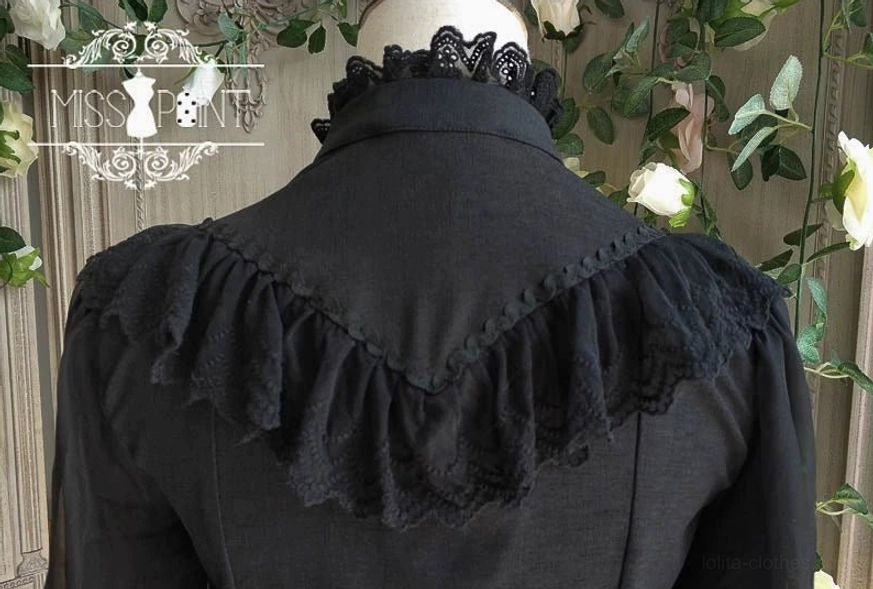 Mutton sleeve lolita blouse garment construction seam detail
