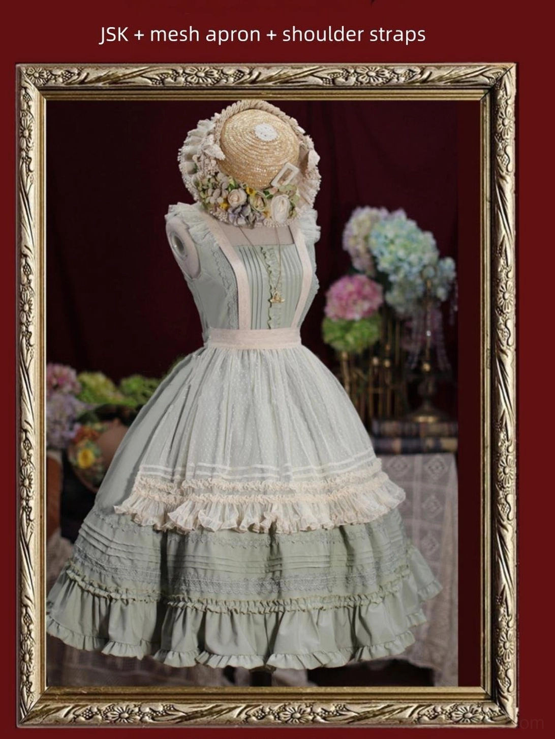 Classic Lolita JSK dress showing versatile coordinate possibilities for afternoon tea social gatherings