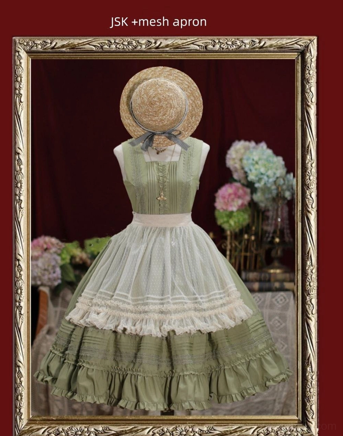 Classic Lolita JSK dress showing sweet Lolita soft styling options with pastel colors and cute accessories