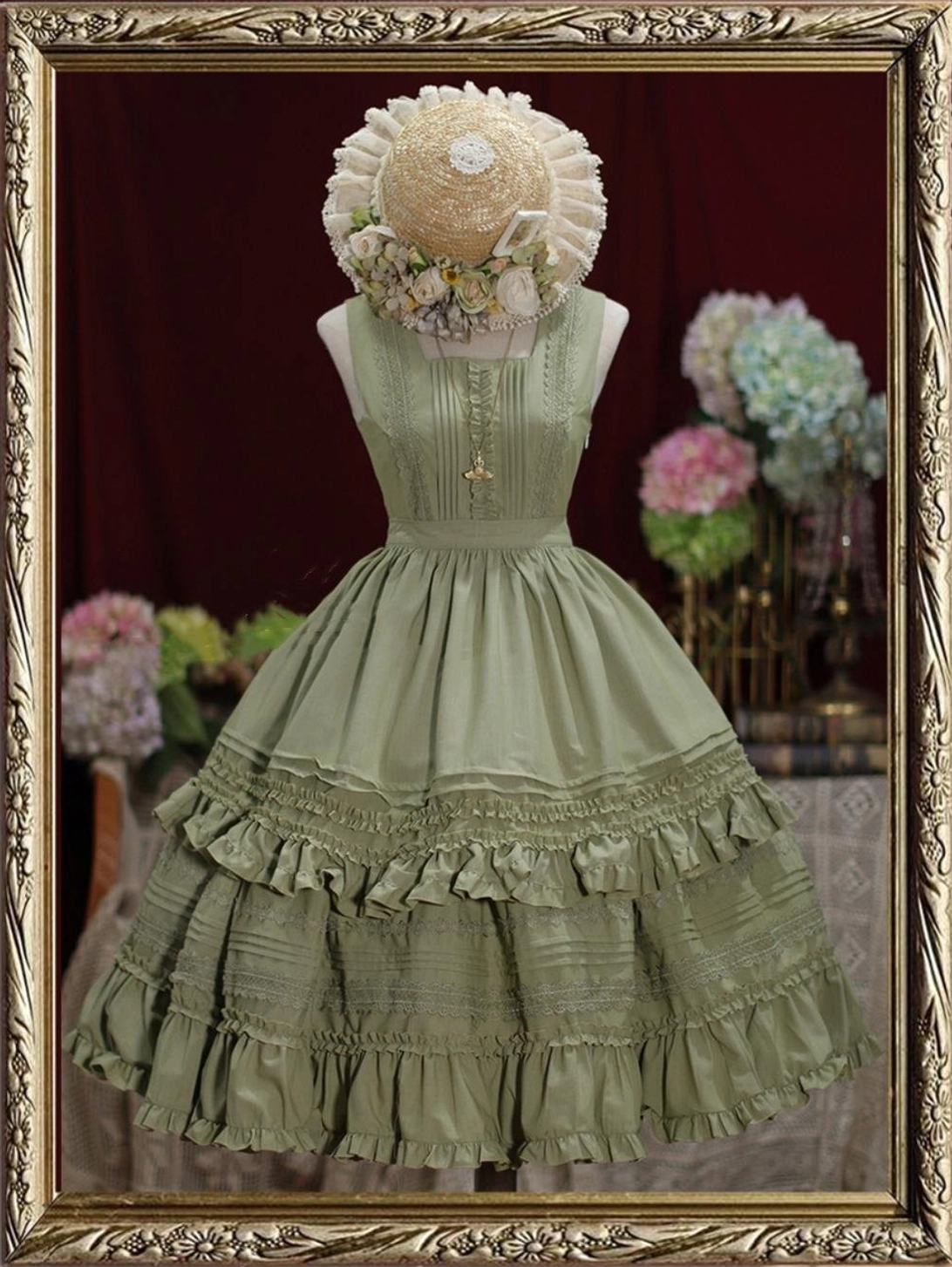 Nocturne Reminiscence Lolita apron transform aesthetic showing maid-inspired and French-influenced coordination