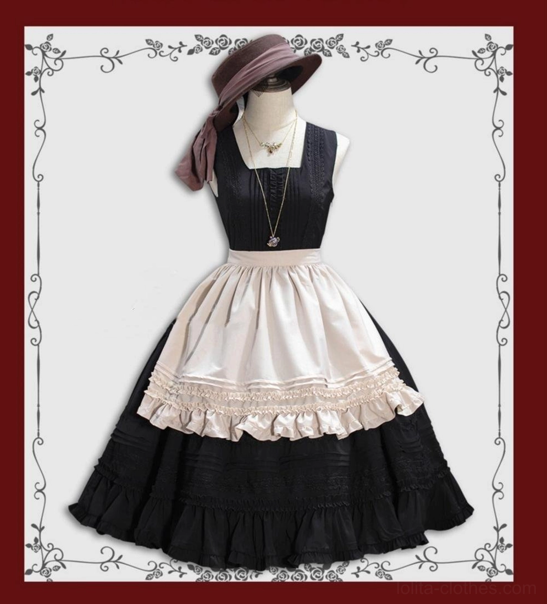 Nocturne Reminiscence Lolita JSK dress detail showing upper body inner lining construction and bodice support