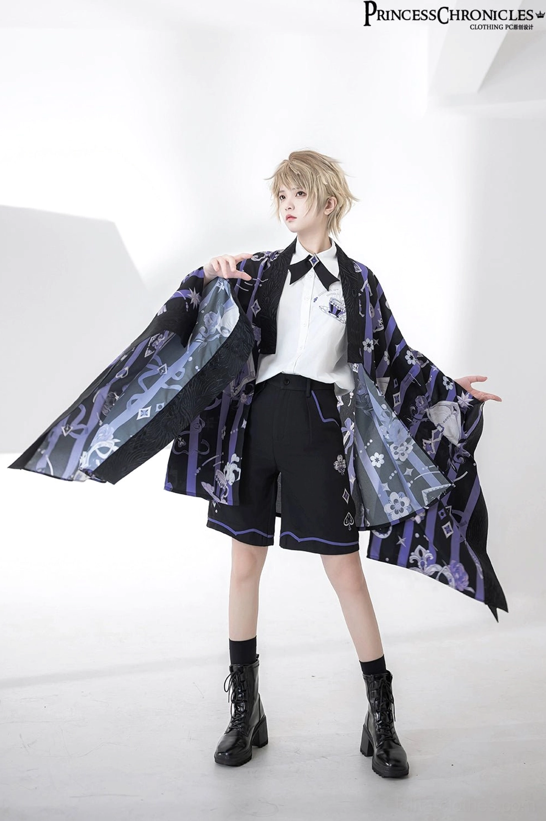 Ouji lolita embroidered short-sleeve shirt pairing suggestions with coordinating shorts jackets accessories complete outfit ideas