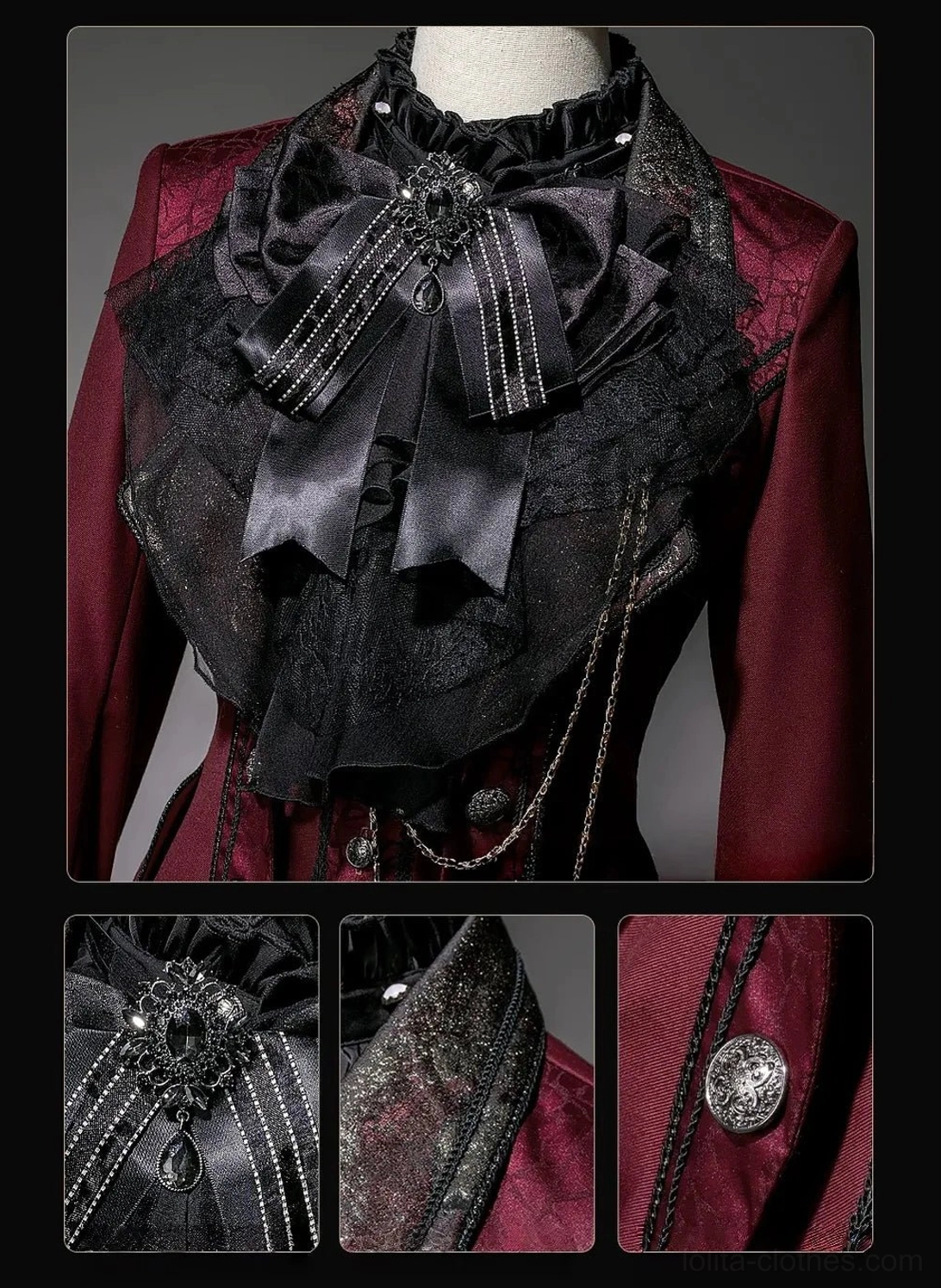 Ouji Lolita ensemble photography aesthetic fashion photoshoot dramatic silhouette formal tailoring visual