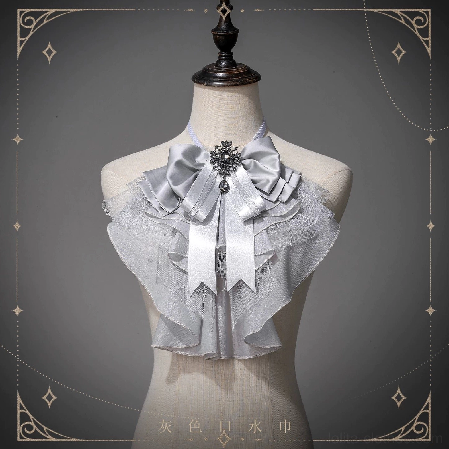 Ouji Lolita faux waistcoat overlay structured silhouette tailored detail refined gentleman aesthetic