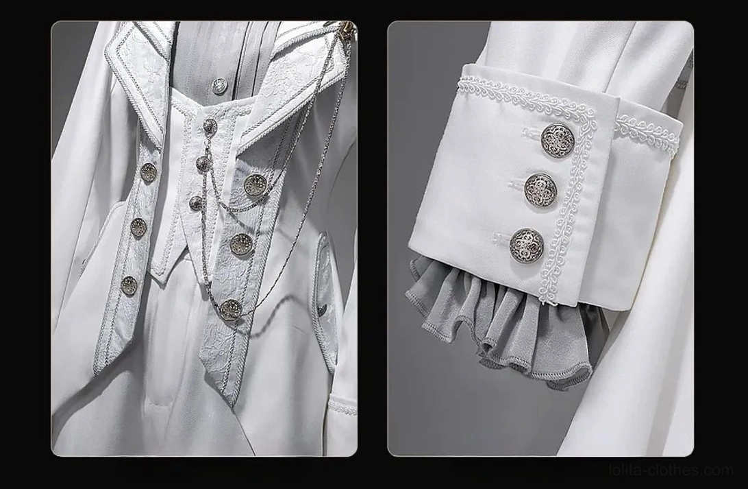 Ouji Lolita gentleman prince aesthetic faux two-piece tailcoat structured silhouette formal aristocratic presentation